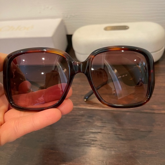 Chloe Womens Sunglasses CL2239 Tortoise Brown - Picture 3 of 16